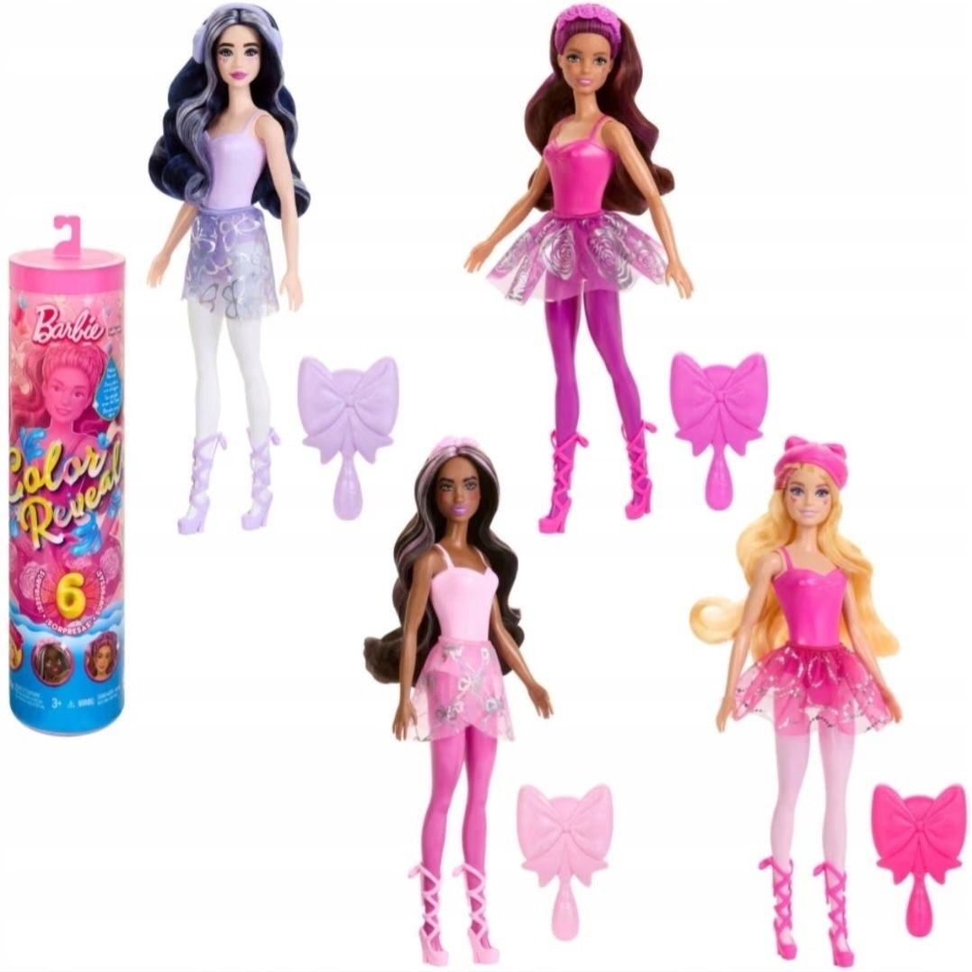 Barbie Color Reveal Lalka Seria Baletnice z 6 niespodziankami