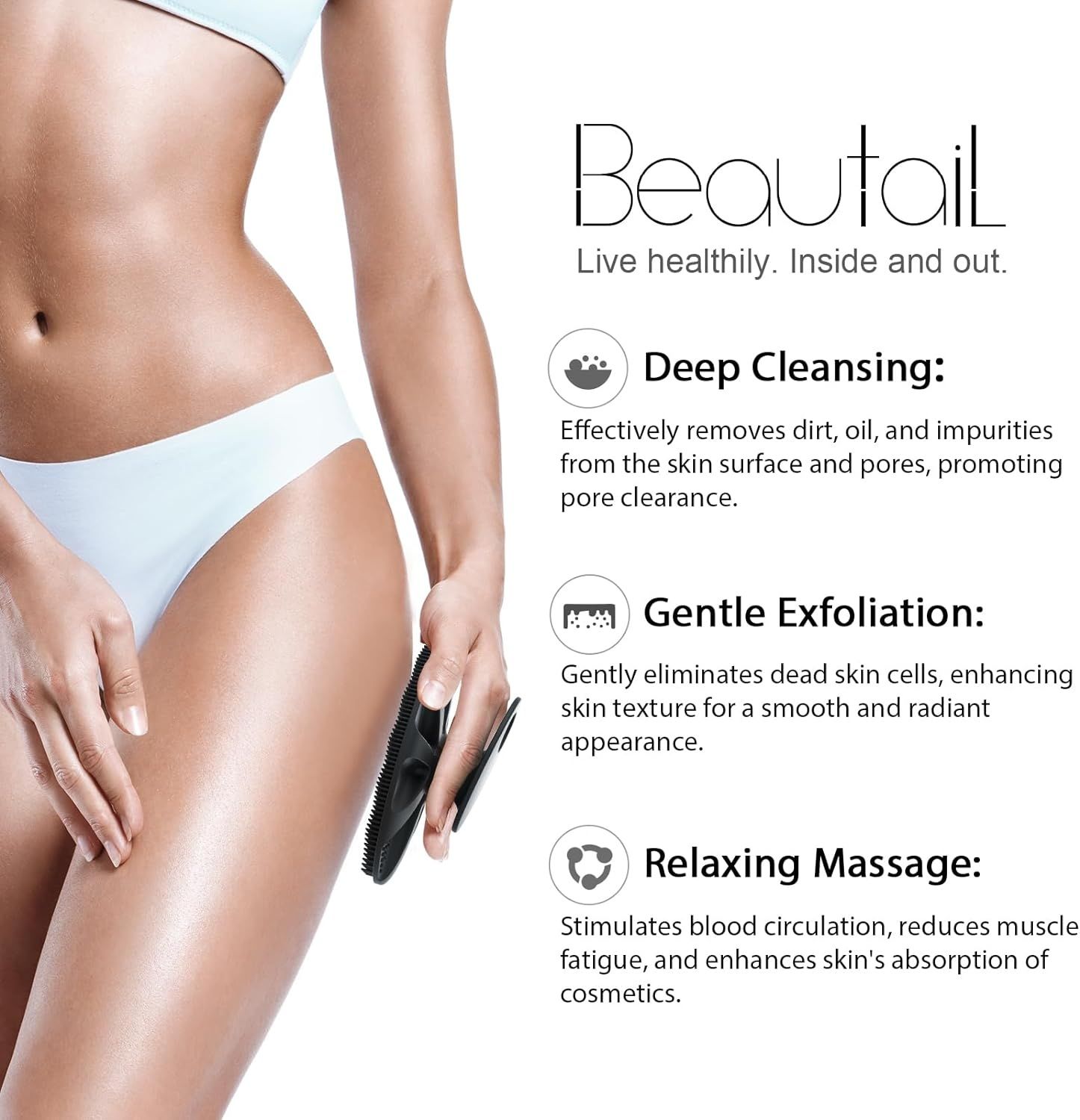 Silikonowy peeling do ciała peelingujący prysznic
