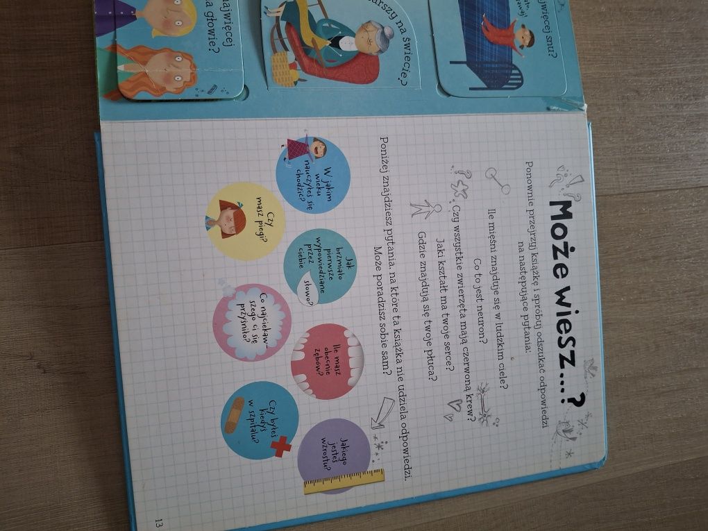 Moje ciało. Pytania i odpowiedzi. Ksiażka z okienkami.