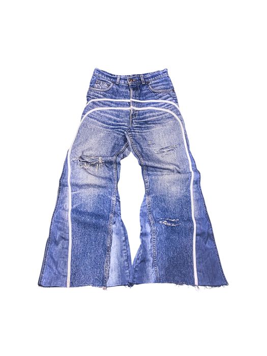 Джинсы racer worlwide X mastermind, flared jeans клёш кльош project gr