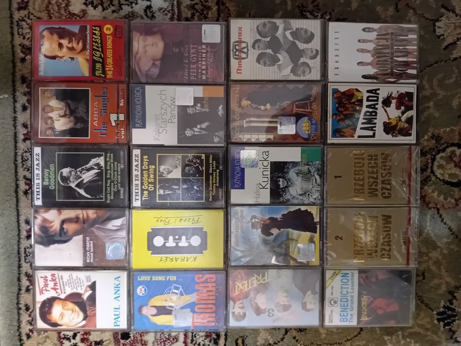 Kasety Magnetofonowe, Zestaw #15, 20 Sztuk, Wyprzedaż Kolekcji OKAZJA!