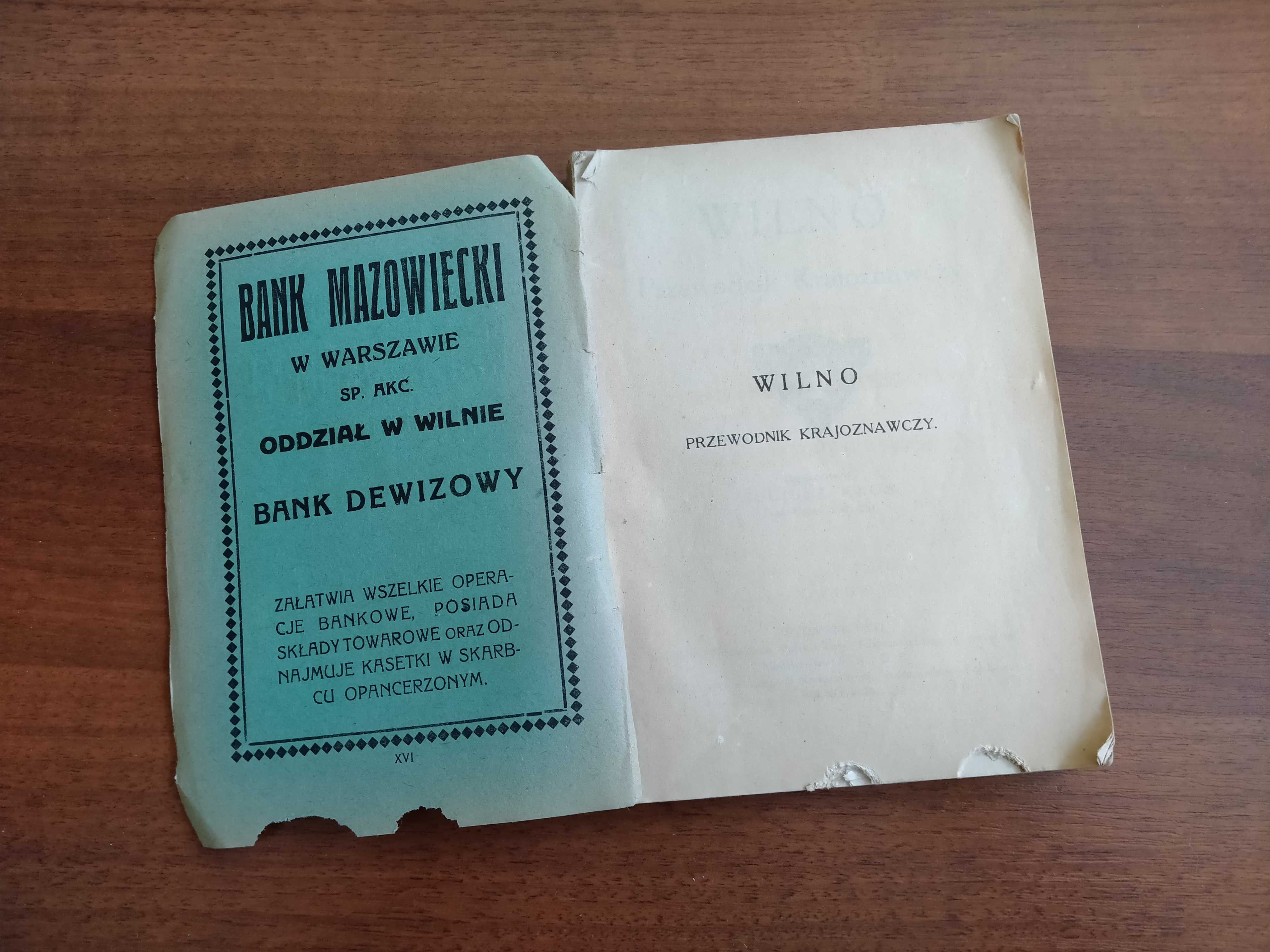 Wilno. Przewodnik krajoznawczy, Juliusz Kłos, Wilno 1923