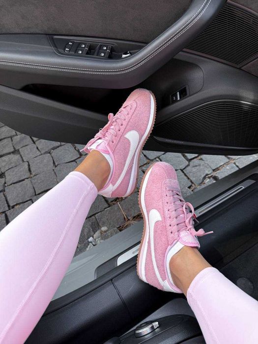 Женские кроссовки Nike cortez suede / Найк кортез розовые 37 38 39