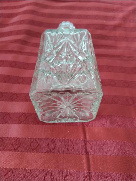 Kryształowa Karafka z PRL wys z korkiem 26 cm stan bdb. szybka wysyłka