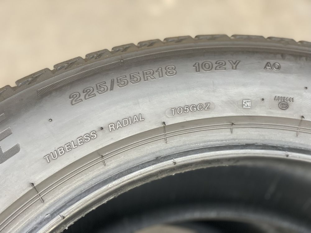 Літня гума 225 55 R18  2019 рік Bridgestone ПАРА летняя резина шины