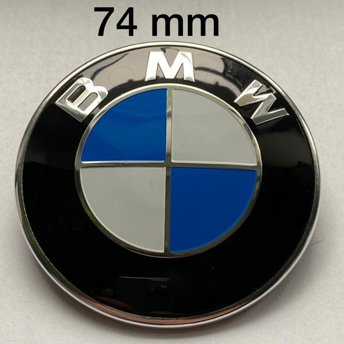 Logo BMW 82mm MASKA KLAPA znaczek emblemat e36 e38 e39 e46 e60 e87 e90