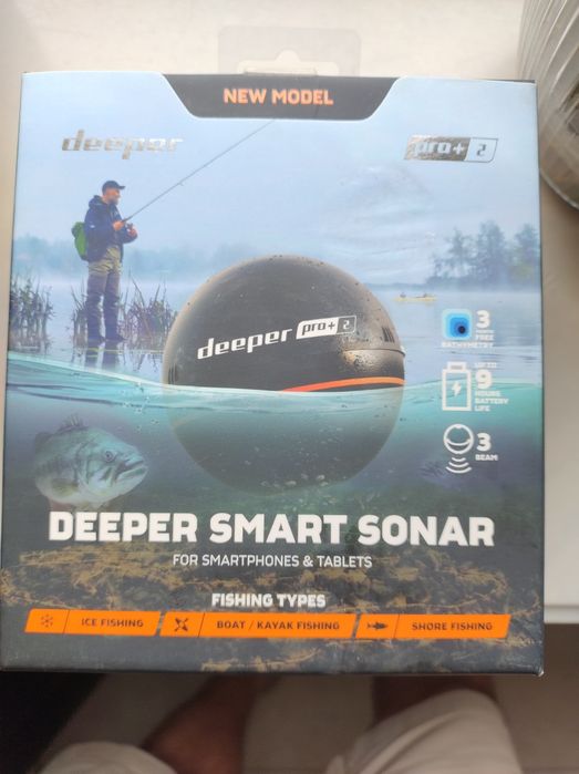 Echosonda deeper pro +2 sonar wifi
