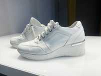 sneakersy Saway białe na koturnie
