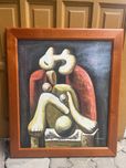 Obraz olejny Pablo Picasso kobieta w czerwonym fotelu T.Barton