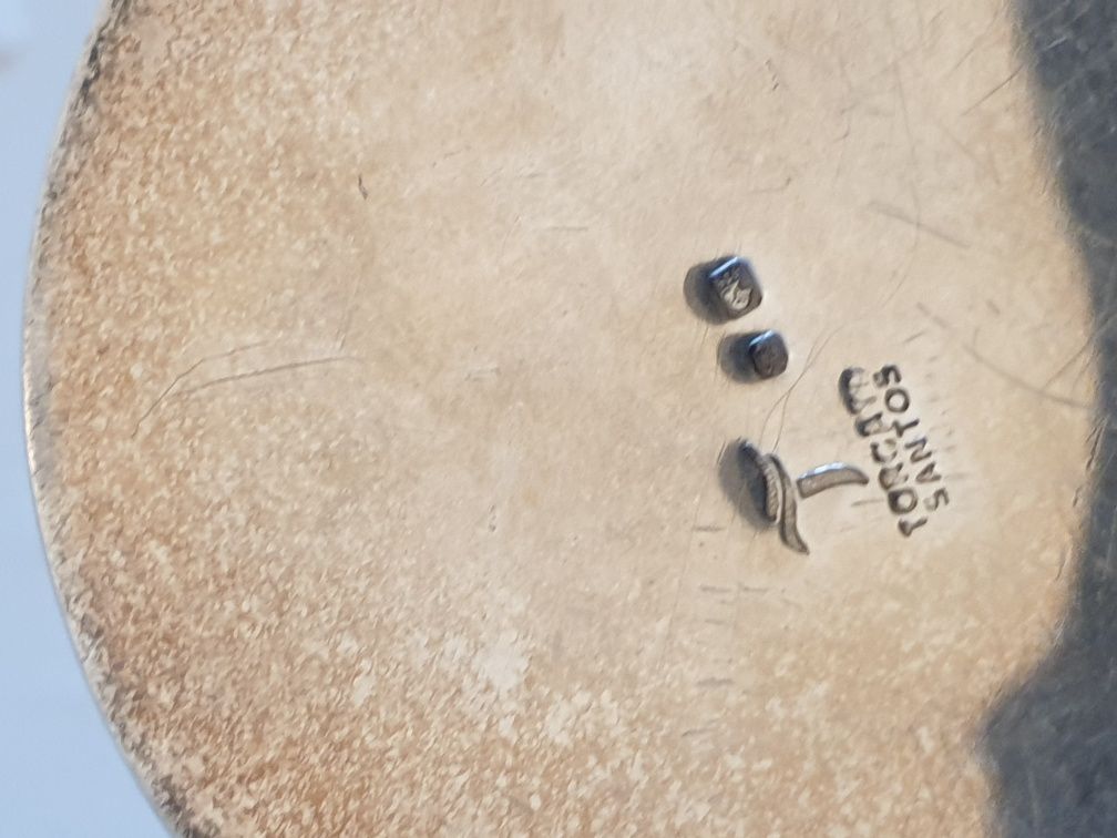 Fantástica caixa em prata Torcato Santos com tampa esmaltada