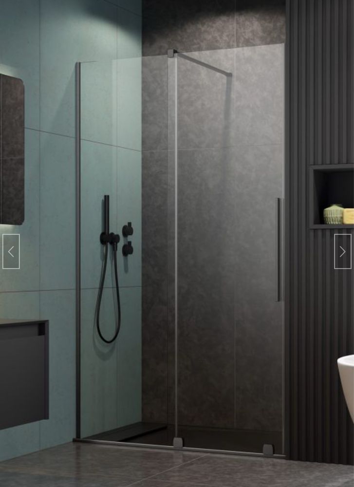 Kabina prysznicowa 130 radaway furo czarna gunmetal nowa
