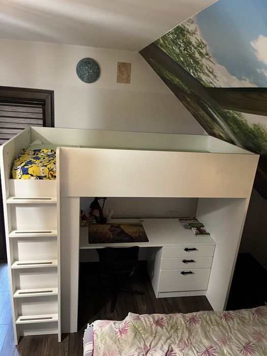 Łóżko ikea jak nowe białe