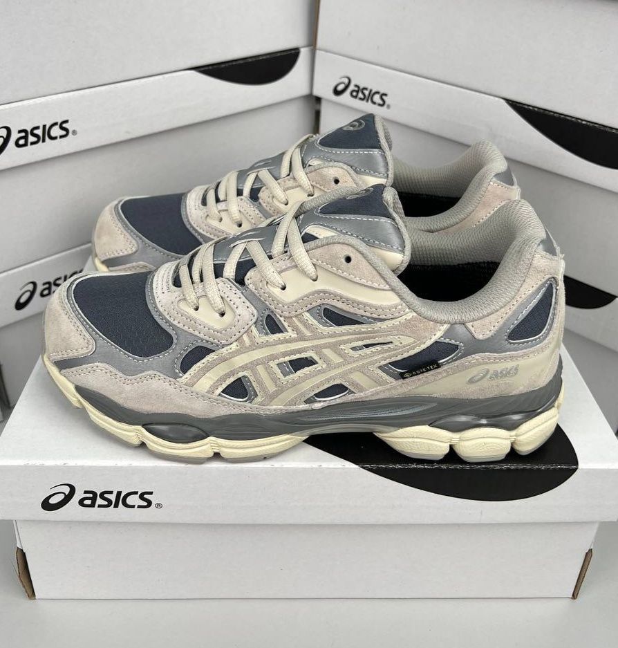 GORE-TEX Кроссовки мужские асиксы (41-45) красовки бежевые на гортексе