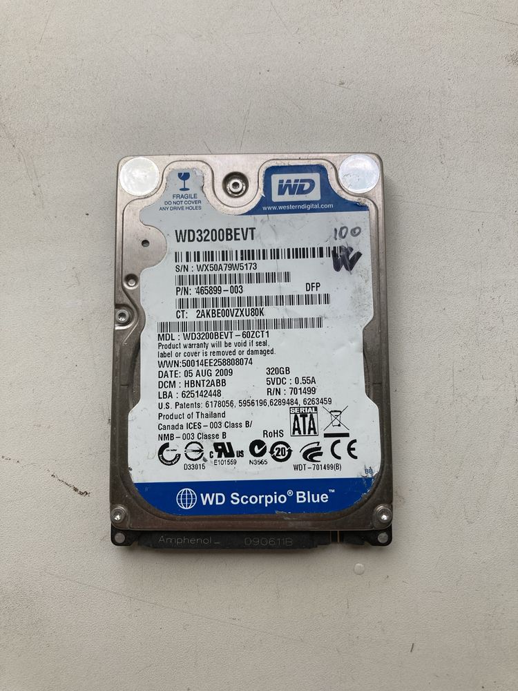 Жесткий диск WD 320gb