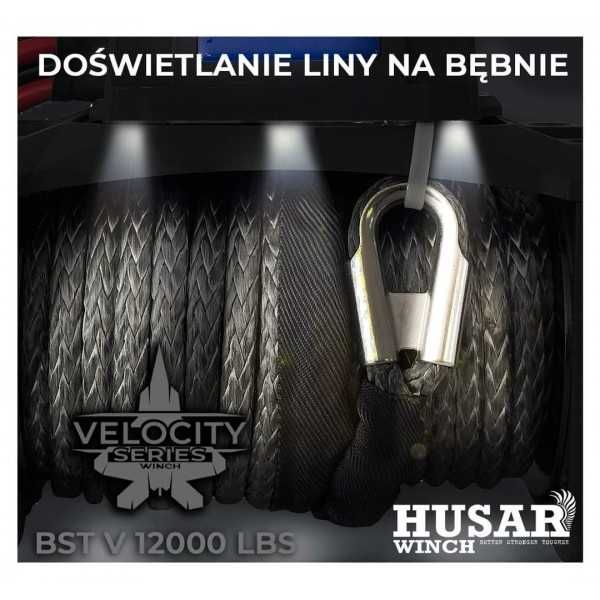 Wyciągarka HUSAR BST 12000 V SYNTETIC ROPE LED sklep serwis ATM4X4