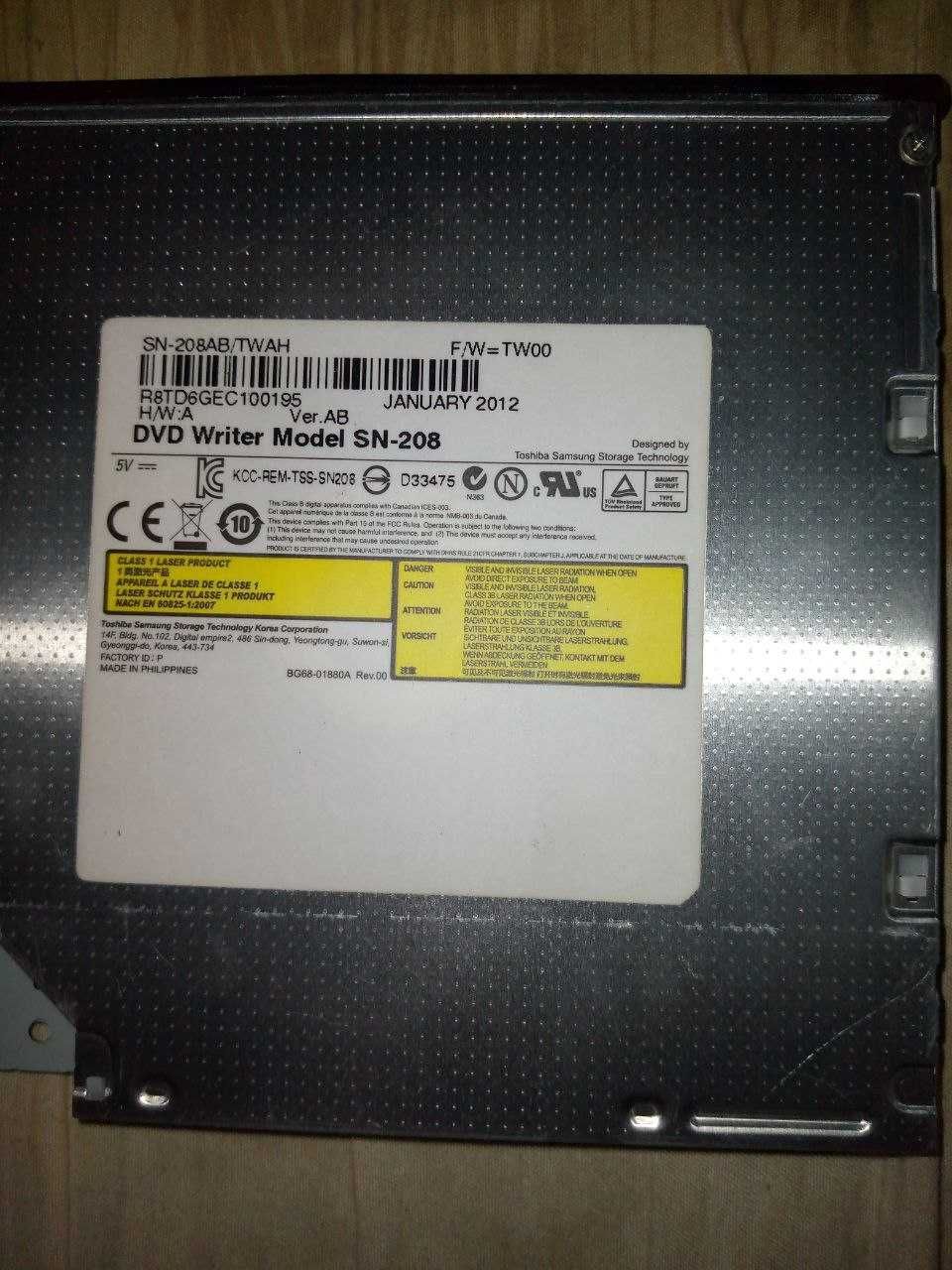 DVD+RW приводы для ноутбука