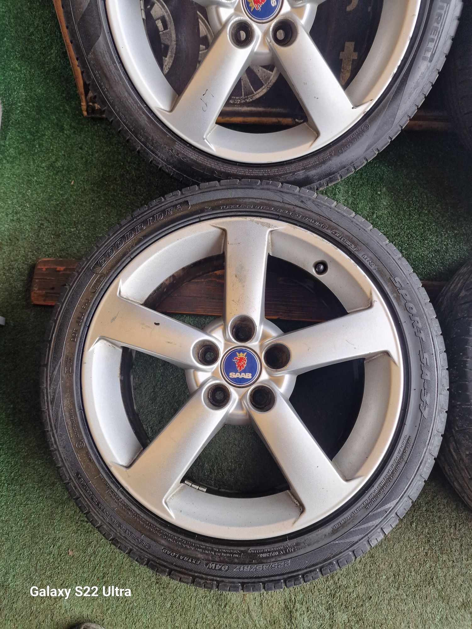 Koła letnie 17 5×110 Saab 9-3-5 Opel Komplet Orginał