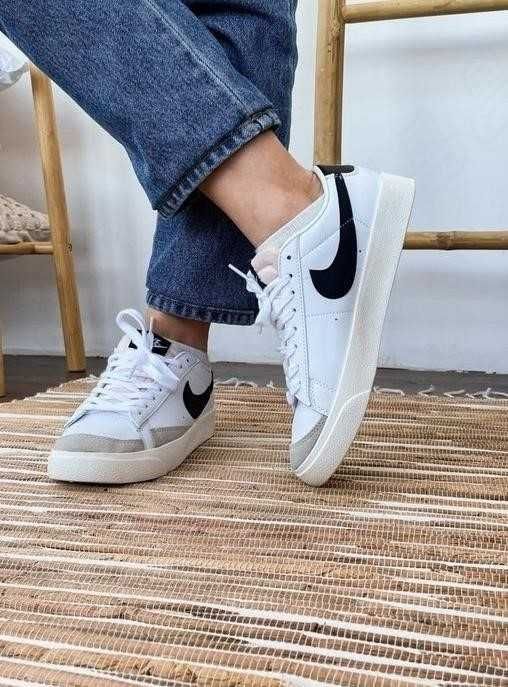 Кроссовки Nike Blazer Low 77 Vintage White Black 36-46 найк Знижжка!