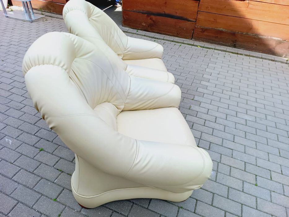 2 fotele skórzane