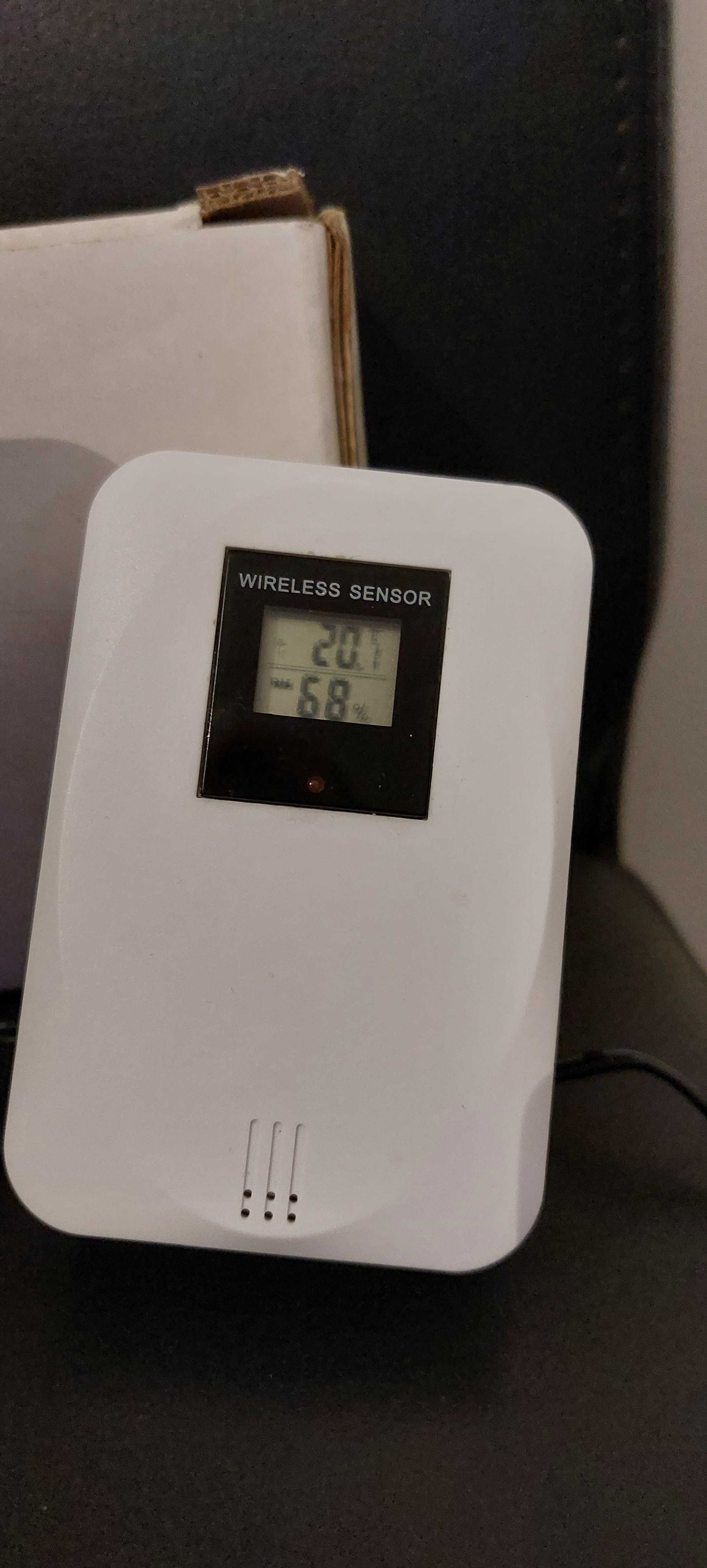 Estação meteorológica relógio despertador temperatura int. e ext.