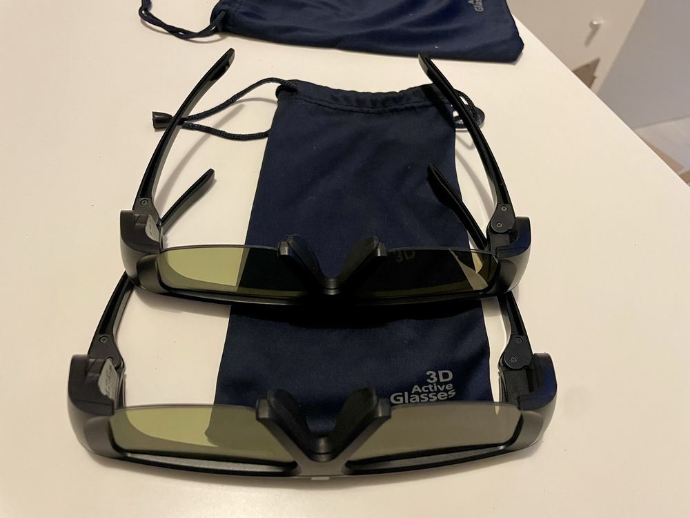 Okulary 3D Samsung stan idealny jak nowe dwie sztuki w zestawie,