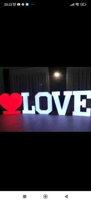 Wynajem napis  LOVE