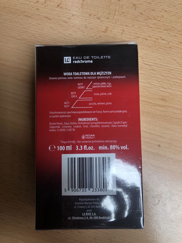 Woda toaletowa red chrome
