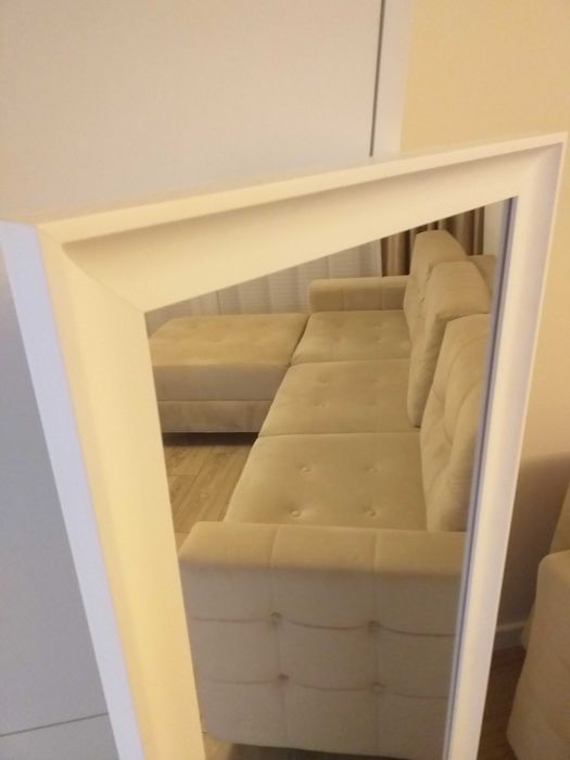 Lustro białe wiszące