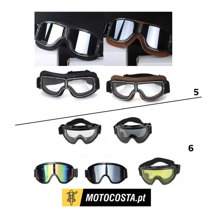 Óculos Moto - Polarizados, Tácticos e Cafe Racer - MOTOCOSTA