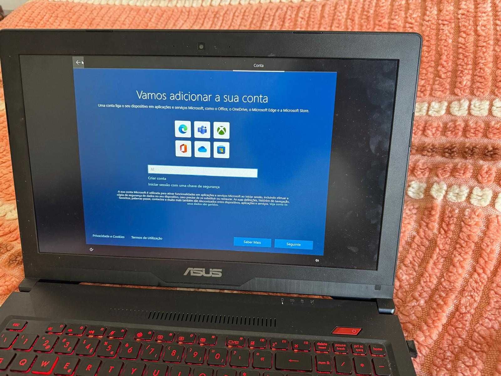 Portatil gaming ASUS - preço negociável