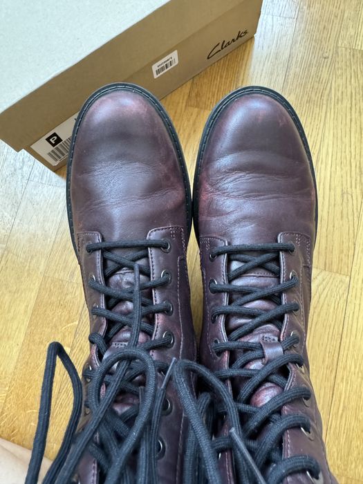 Жіночі шкіряні демі чобітки черевики clarks 40 розмір