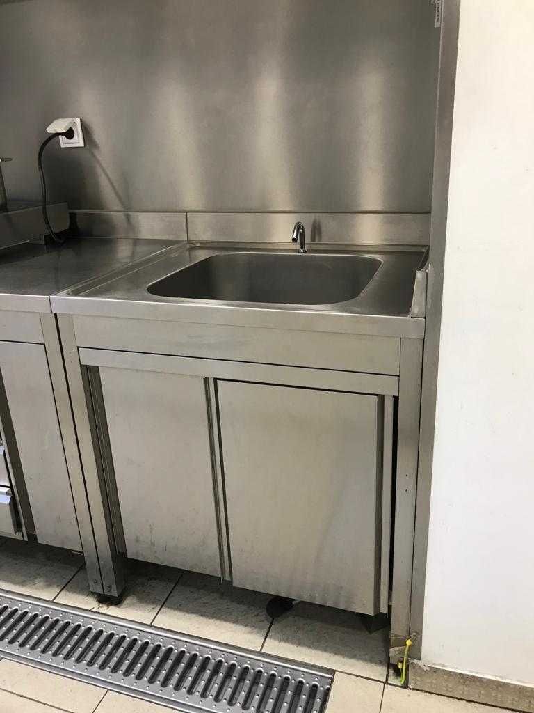 Lavadouros Inox com armário de correr