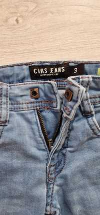 Spodnie jeansy, jasne chłopięce, Car Jeans, rozmiar 3 lata