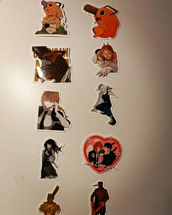 Наліпки аніме людина бензопила