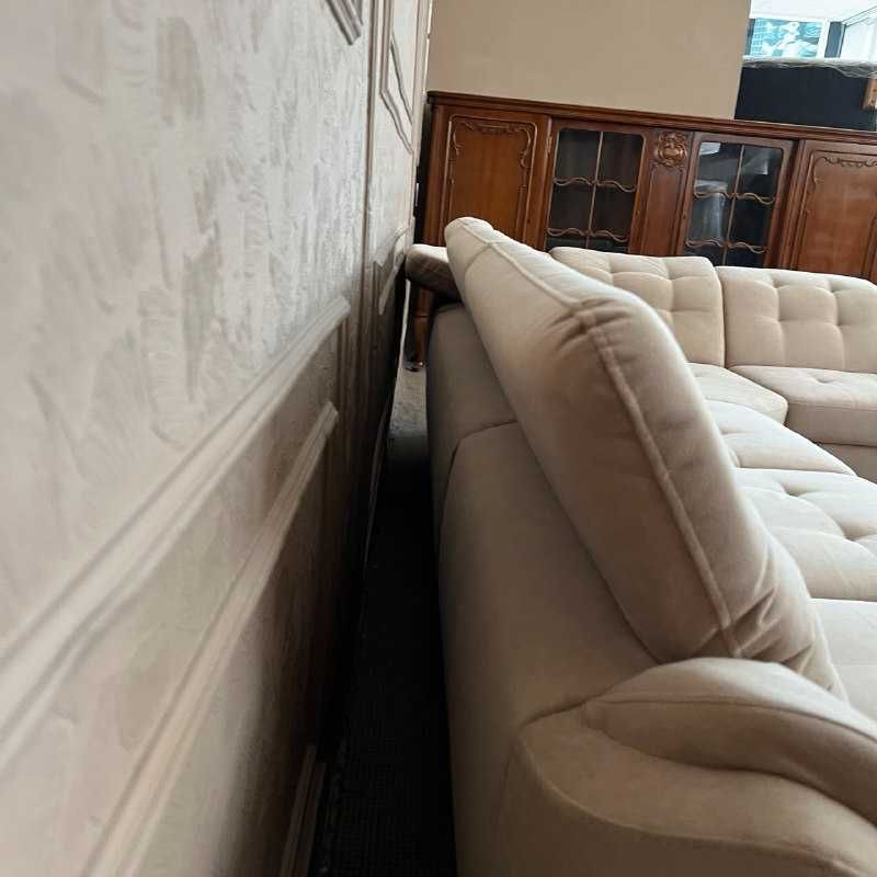 БЕЗКОШТОВНА ДОСТАВКА Новий диван п-подібний в тканині