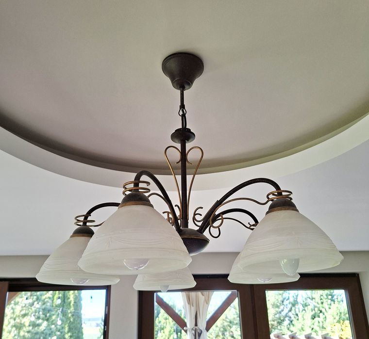 Lampa sufitowa + Lampa stołowa - komplet