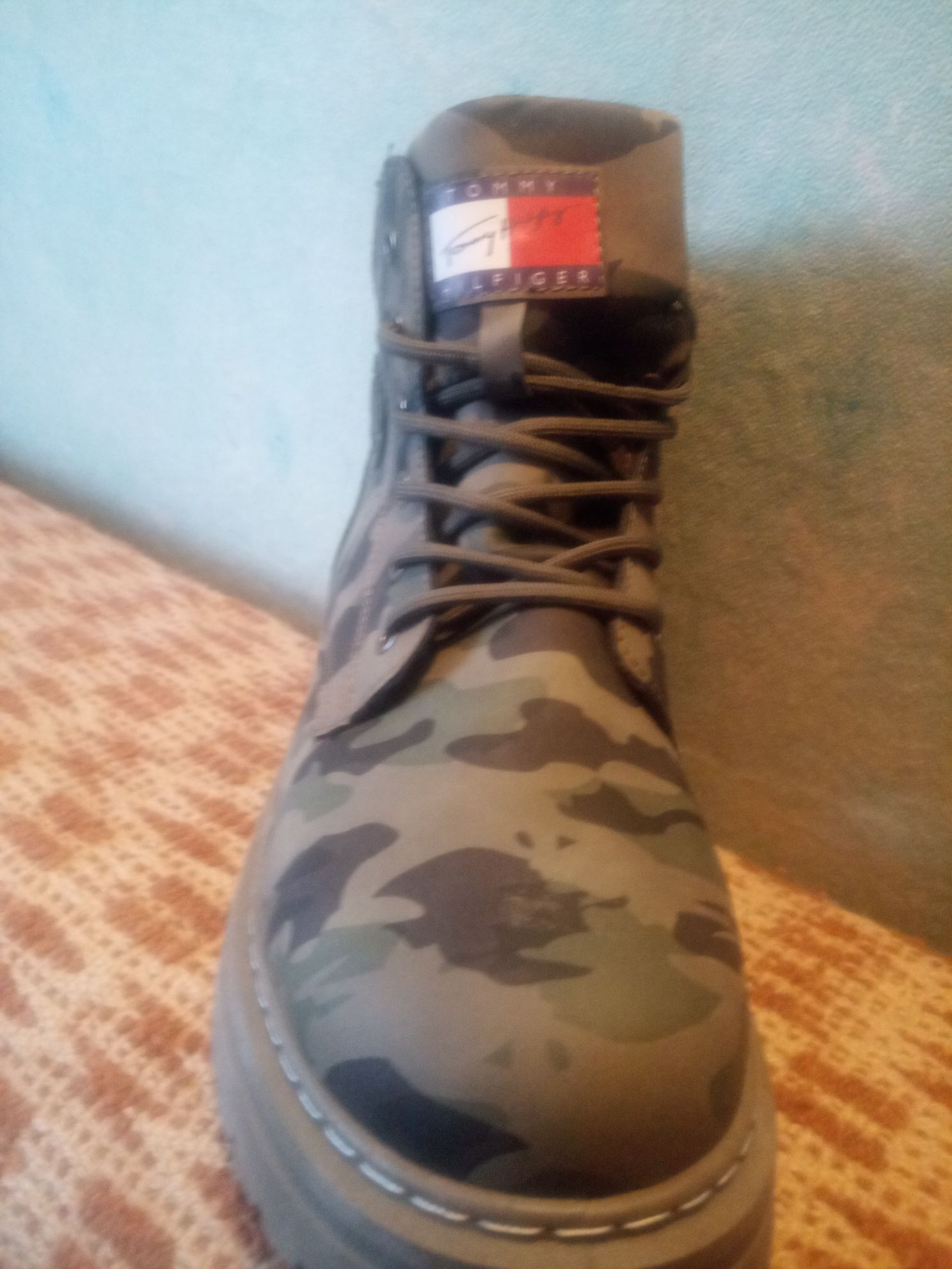 Buty Trapery śniegowce męskie Tommy Hilfiger moro