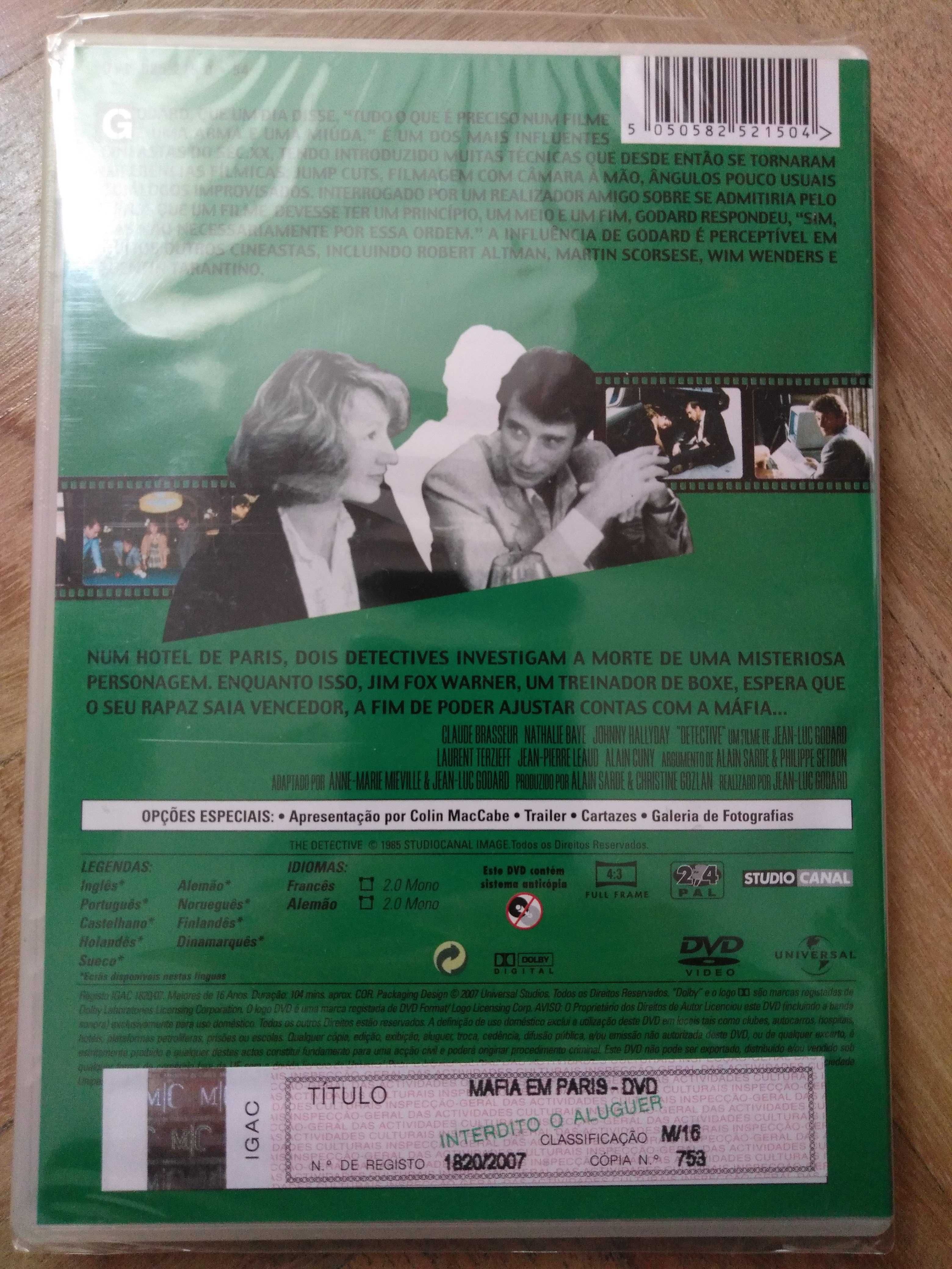 DVD "Máfia em Paris", de Jean-Luc Godard