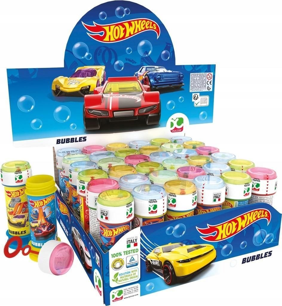 Bańki Mydlane Hot Wheels 60ml (36szt), Dulcop