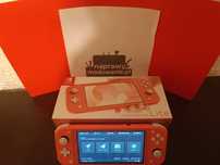 Nintendo switch lite blue nowa zmodowana CFW atmosphere + karta 128 GB