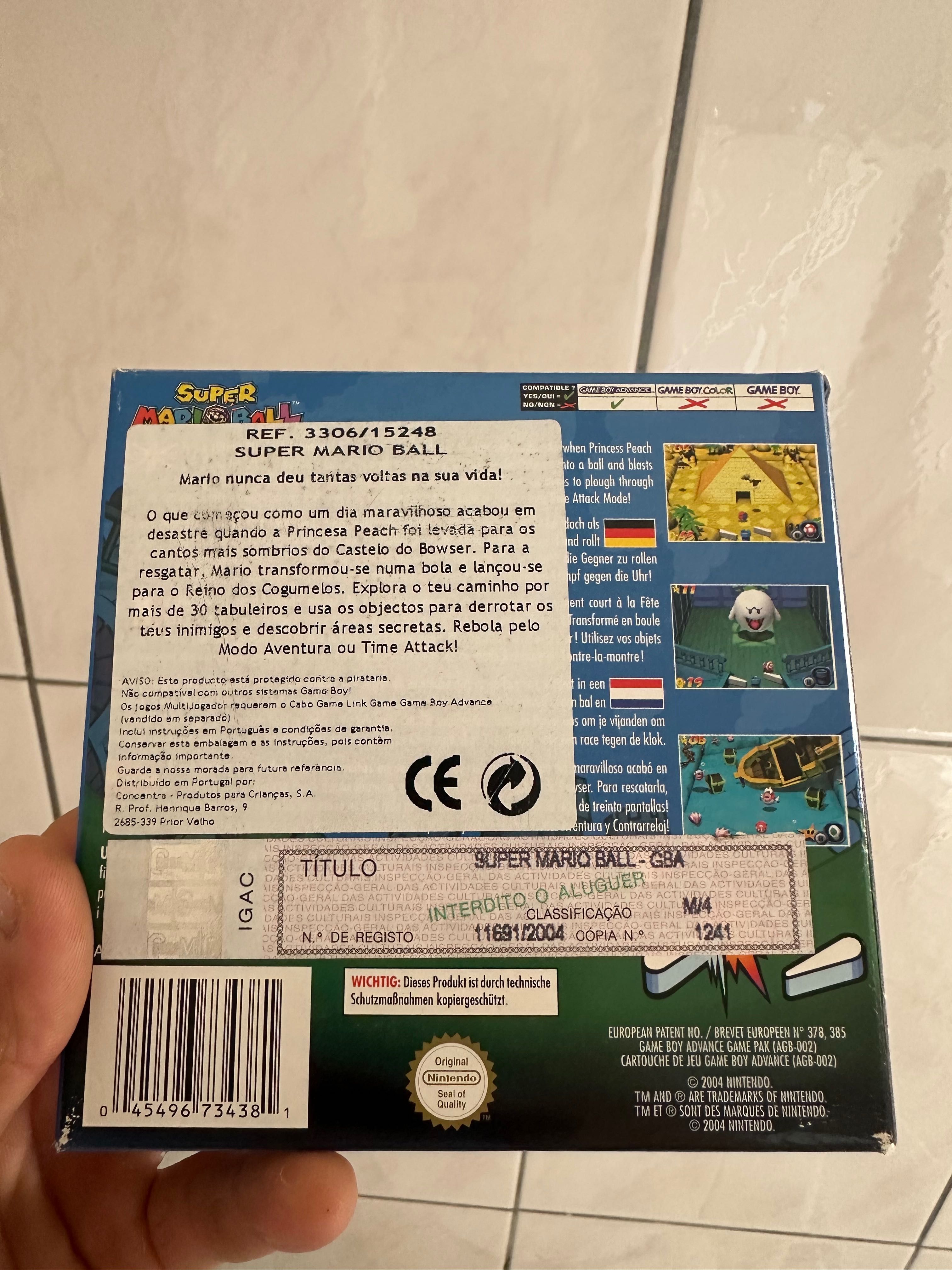 Jogo Mario Gameboy advance