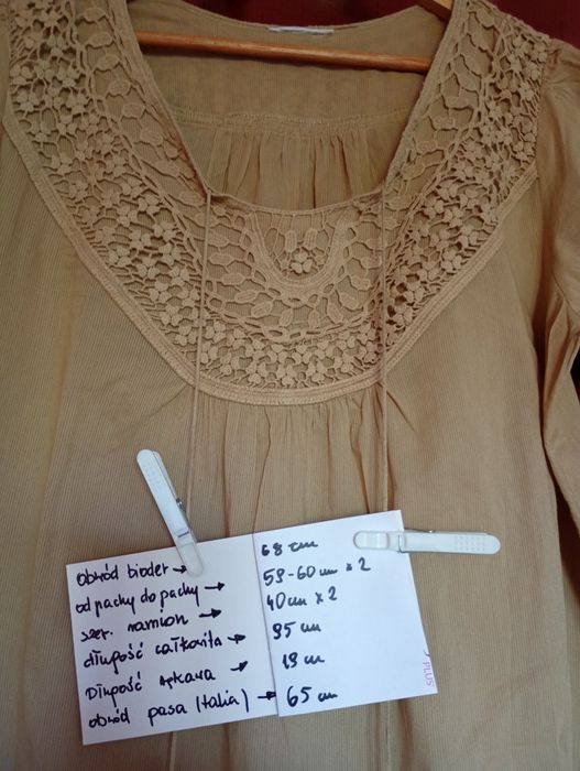 Sukienka letnia, przewiewna beżowa,Boho, urlop,upał, wakacje