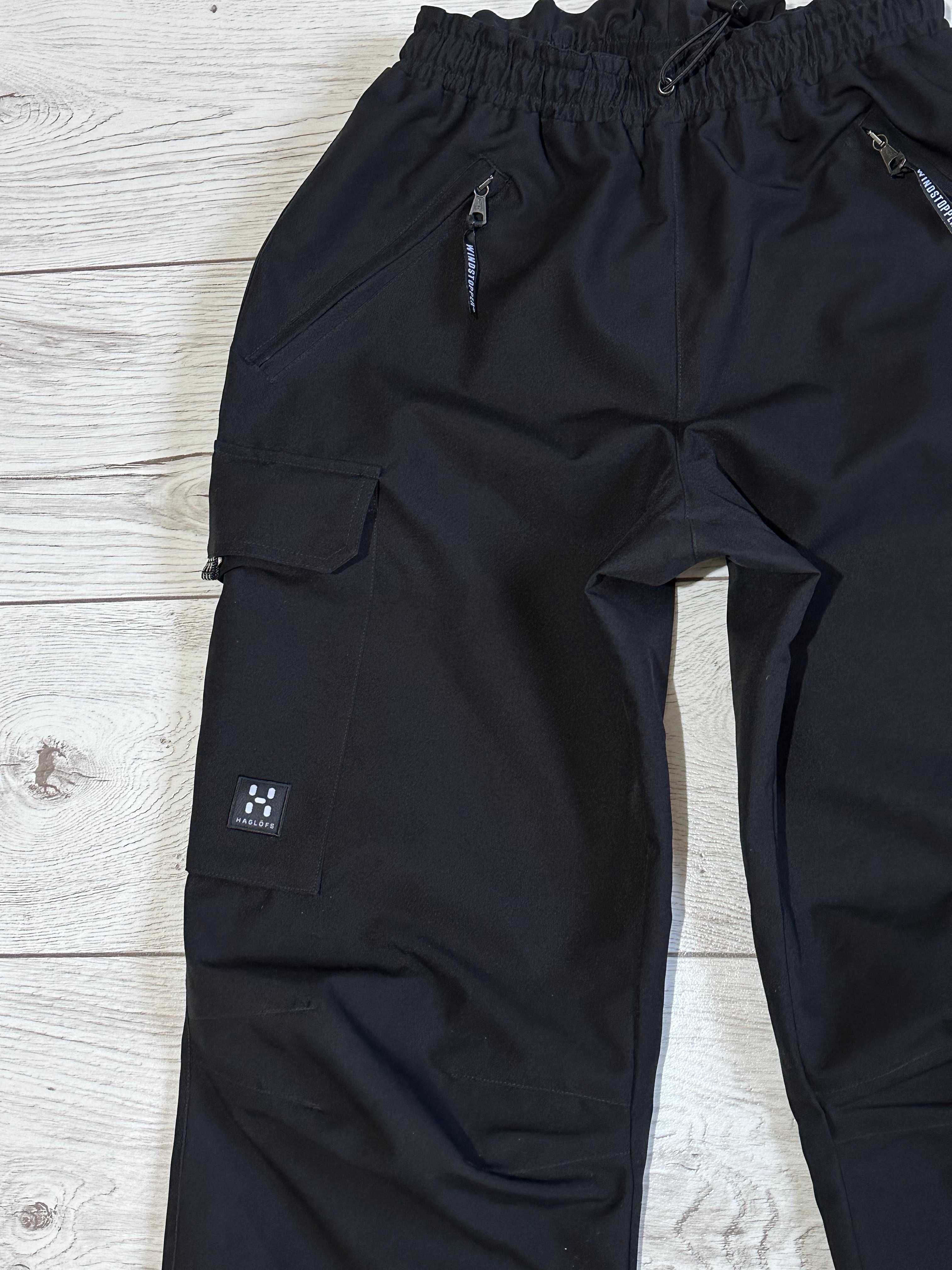 HAGLOFS męskie spodnie WINDSTOPPER trekkingowe turystyczne w góry M