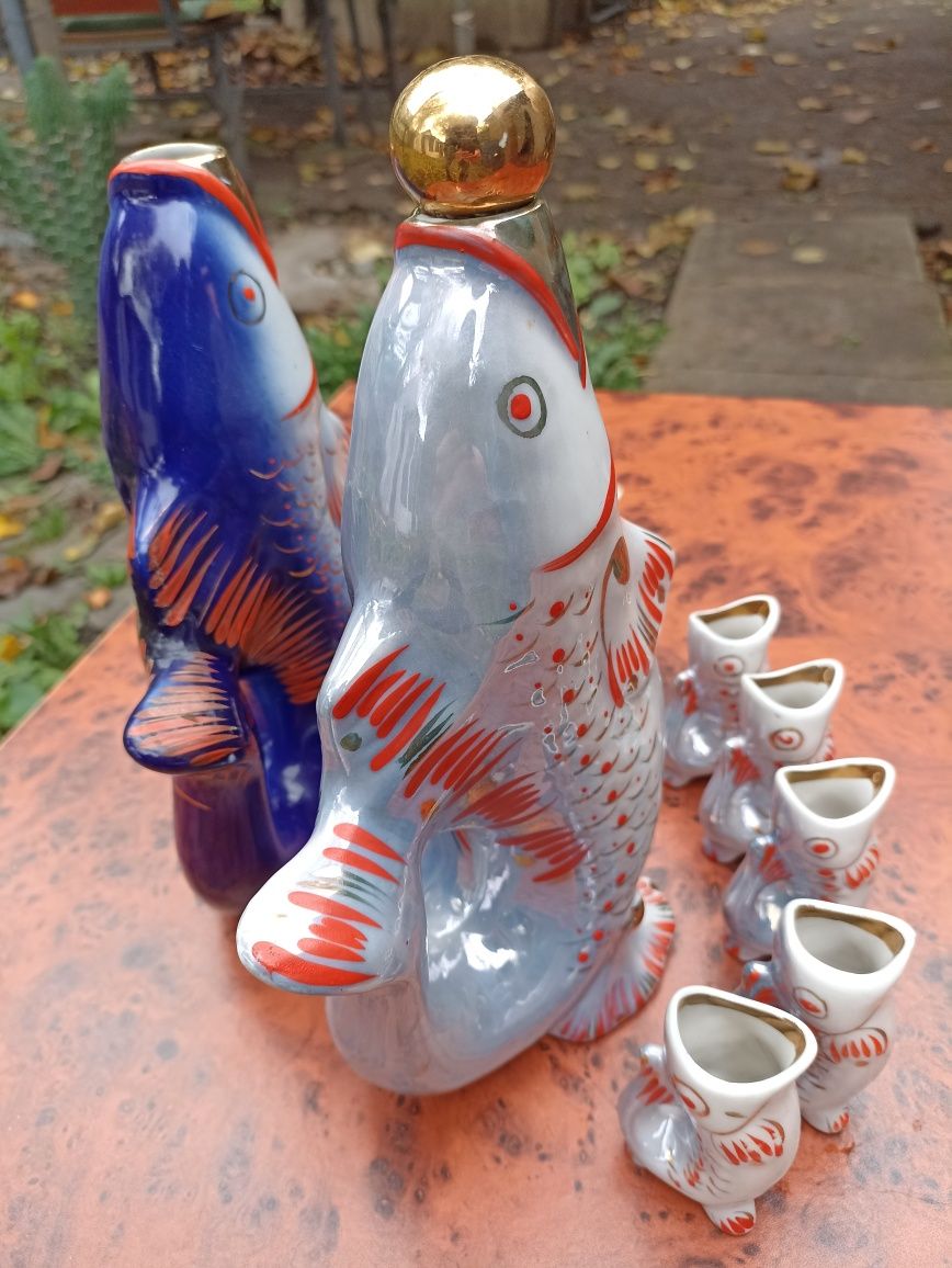 Продам фарфоровый набор "Рыбка"250-300гр