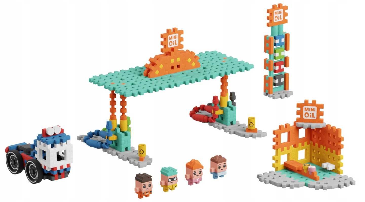 Marioinex 906996 MINI WAFLE CITY Stacja paliw 148 el.