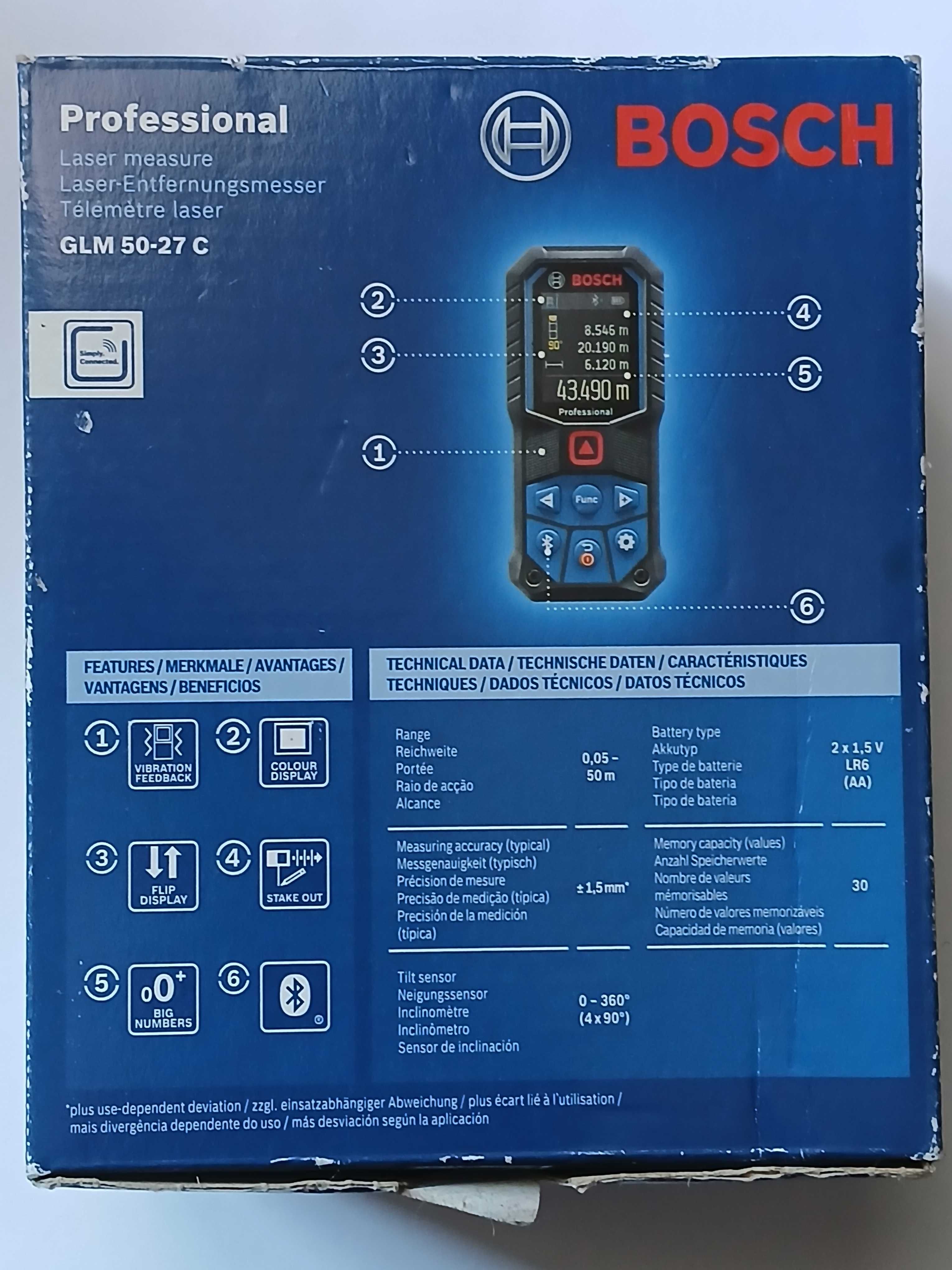 Dalmierz laserowy Bosch GLM 50-27 C Nowy*