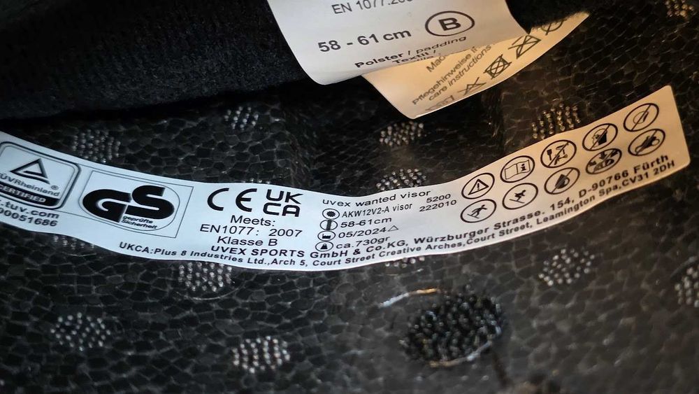 UVEX Kask narciarski  z okularami Wanted visor blue Rozmiar L 58-61cm