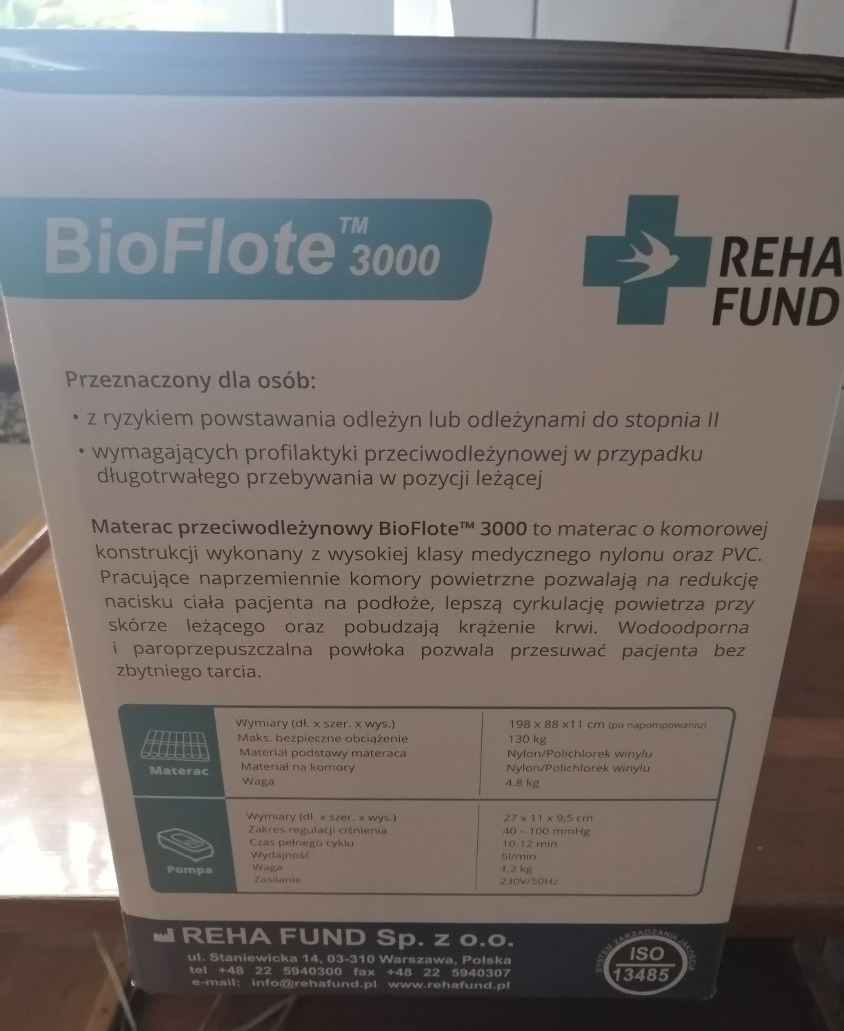 Materac przeciwodleżynowy jak nowy