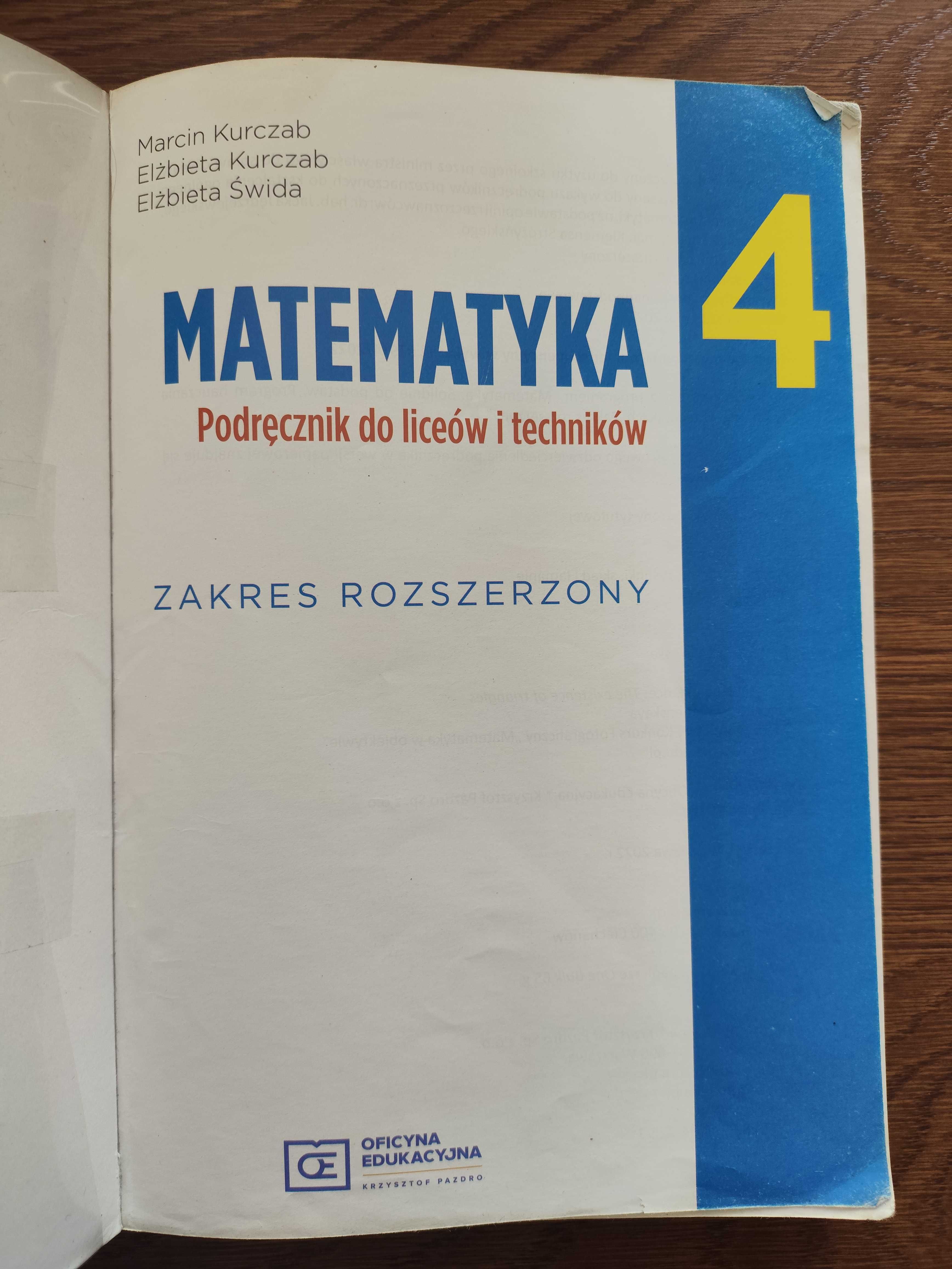 podręcznik PAZDRO matematyka kl. 4 poziom rozszerzony