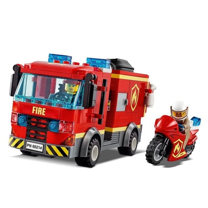 LEGO CITY 60214 Na Ratunek W Płonącym Barze * NOWY * Pompa wody